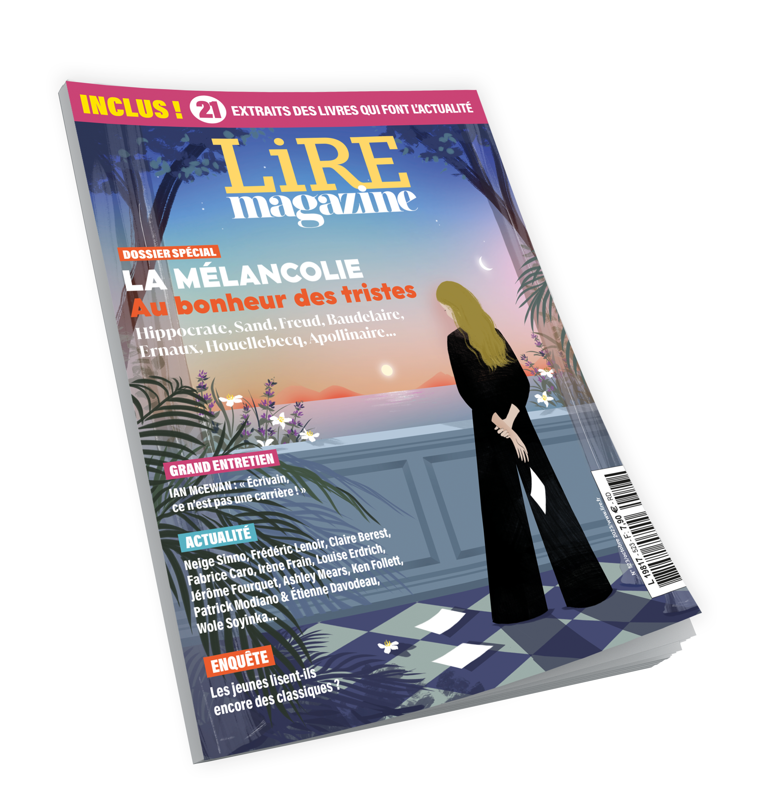 Lire Magazine n°523 - La mélancolie: au bonheur des tristes - Octobre 2023