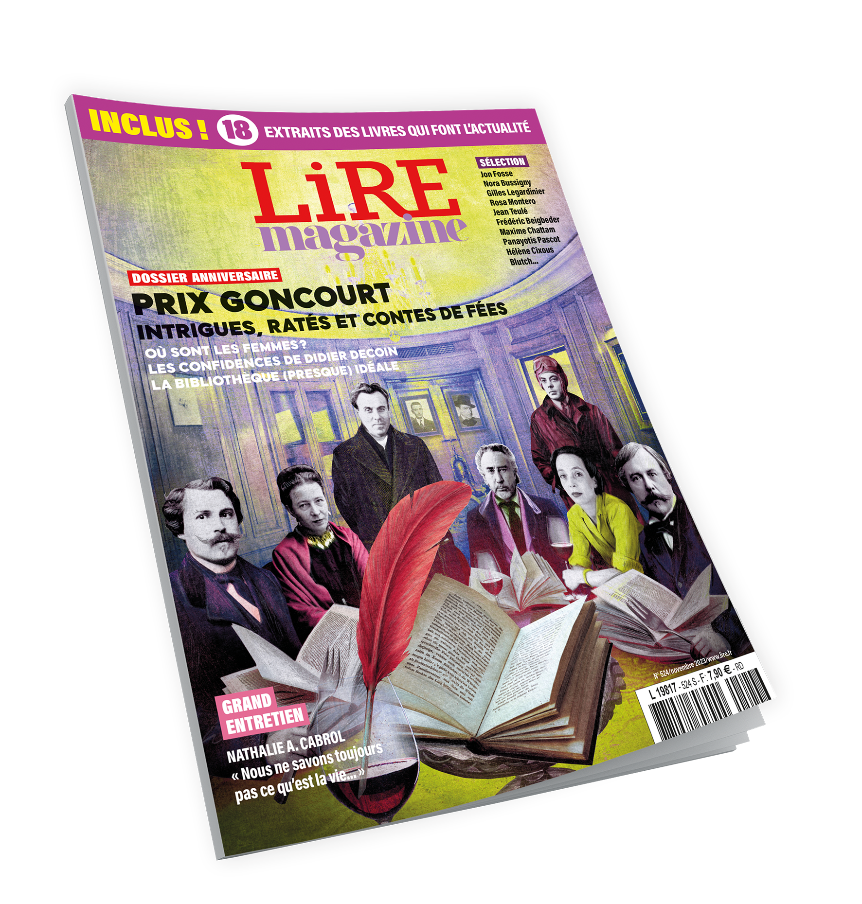 Lire Magazine n°524 - Les 120 ans du Goncourt - Novembre 2023