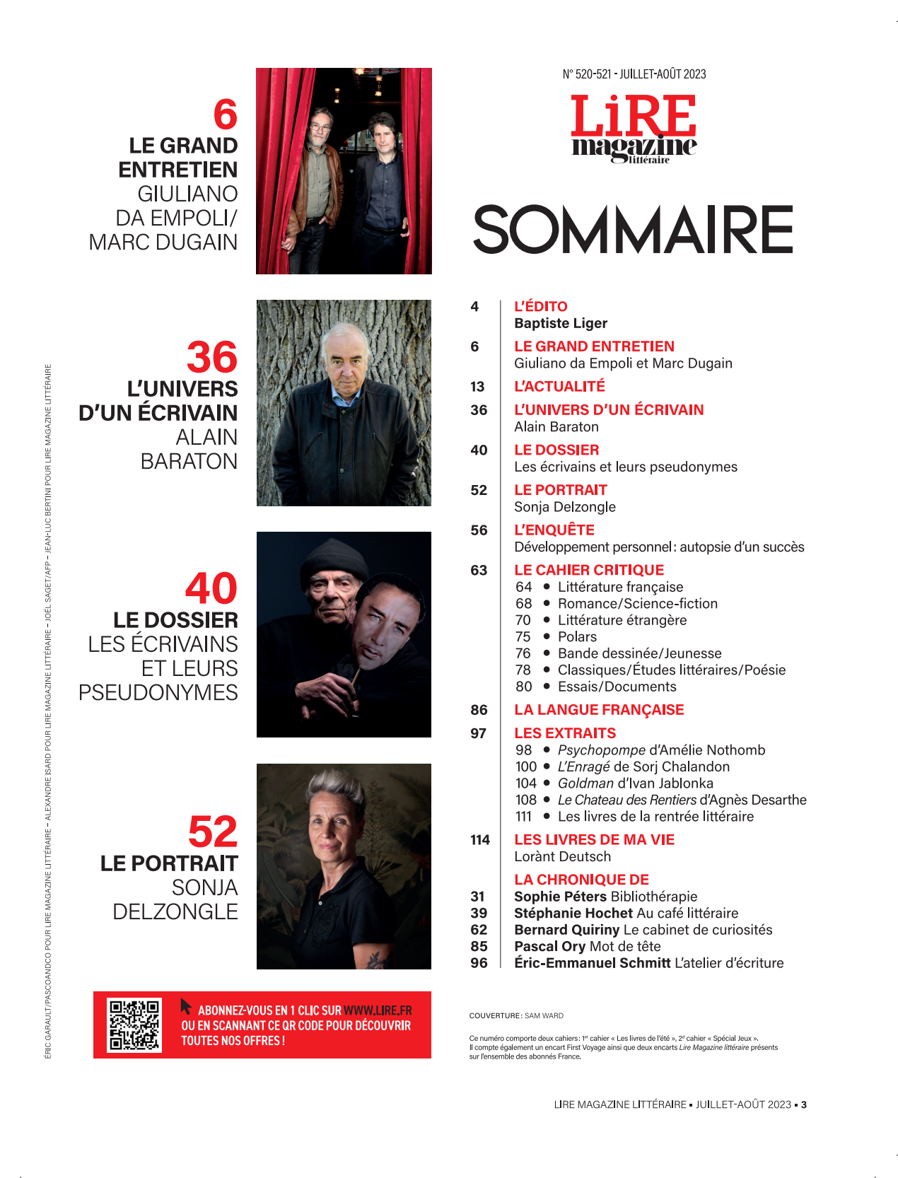 Lire Magazine Littéraire : 70 livres de l&