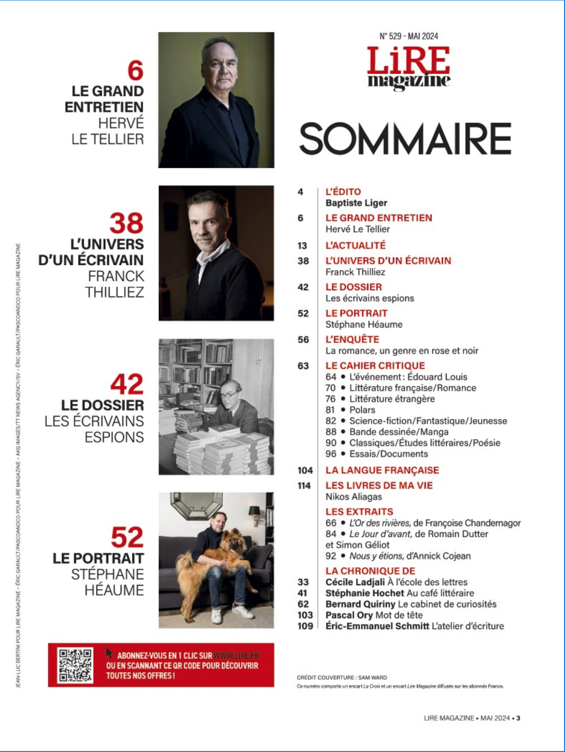 Lire Magazine n°529 - Les écrivains espions