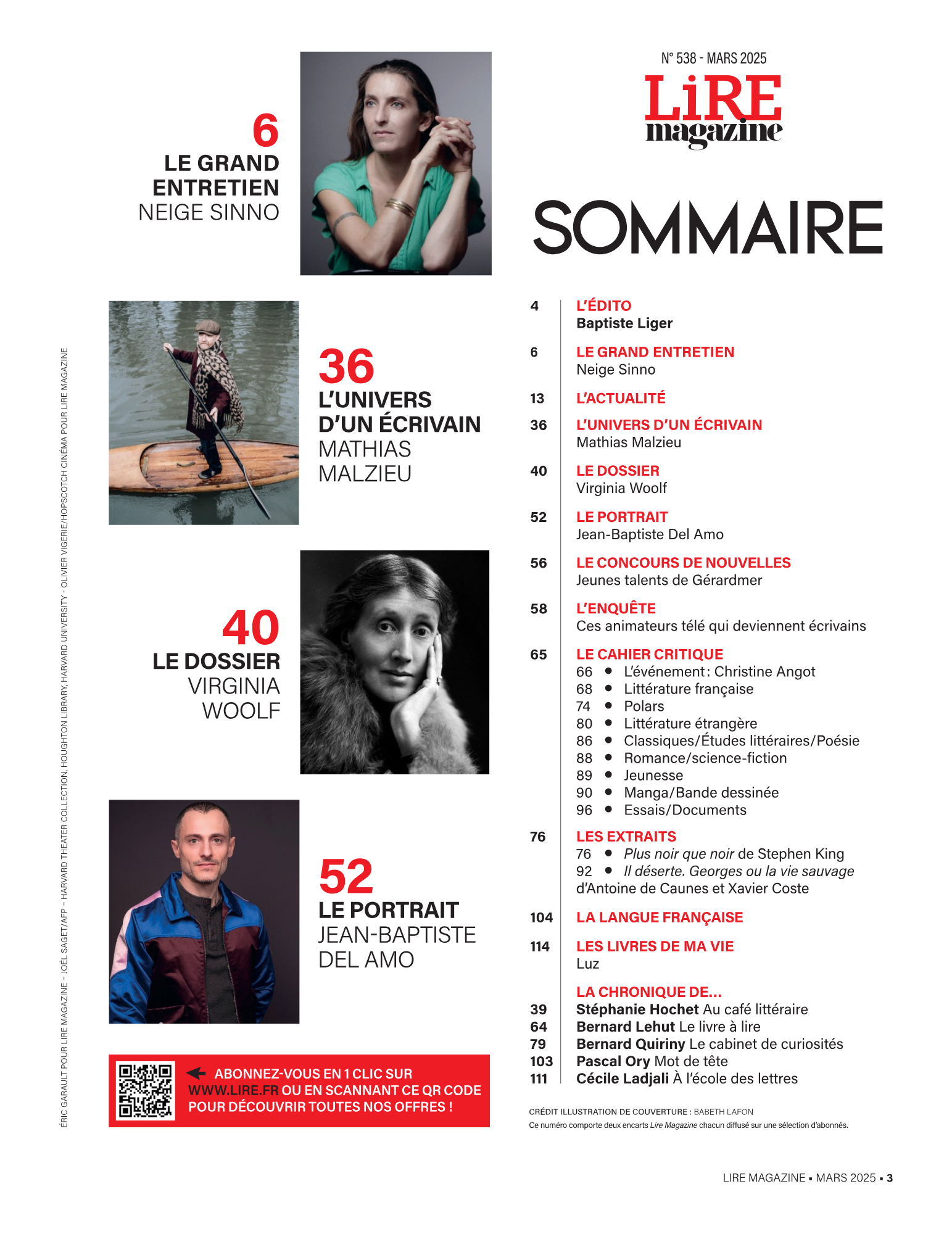 Lire Magazine n°538 - Virginia Woolf, bien plus qu&