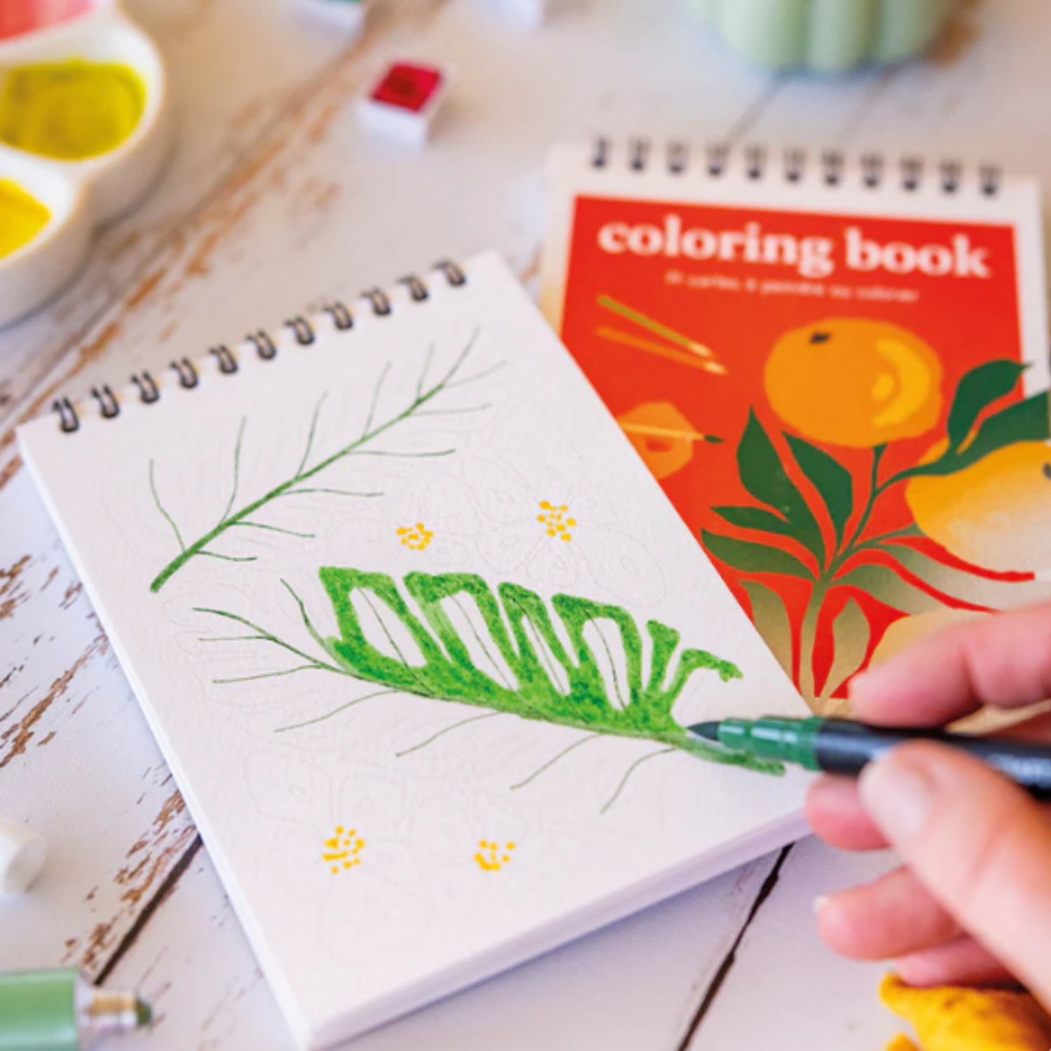 Carnet de coloriage Tropical - Format A6