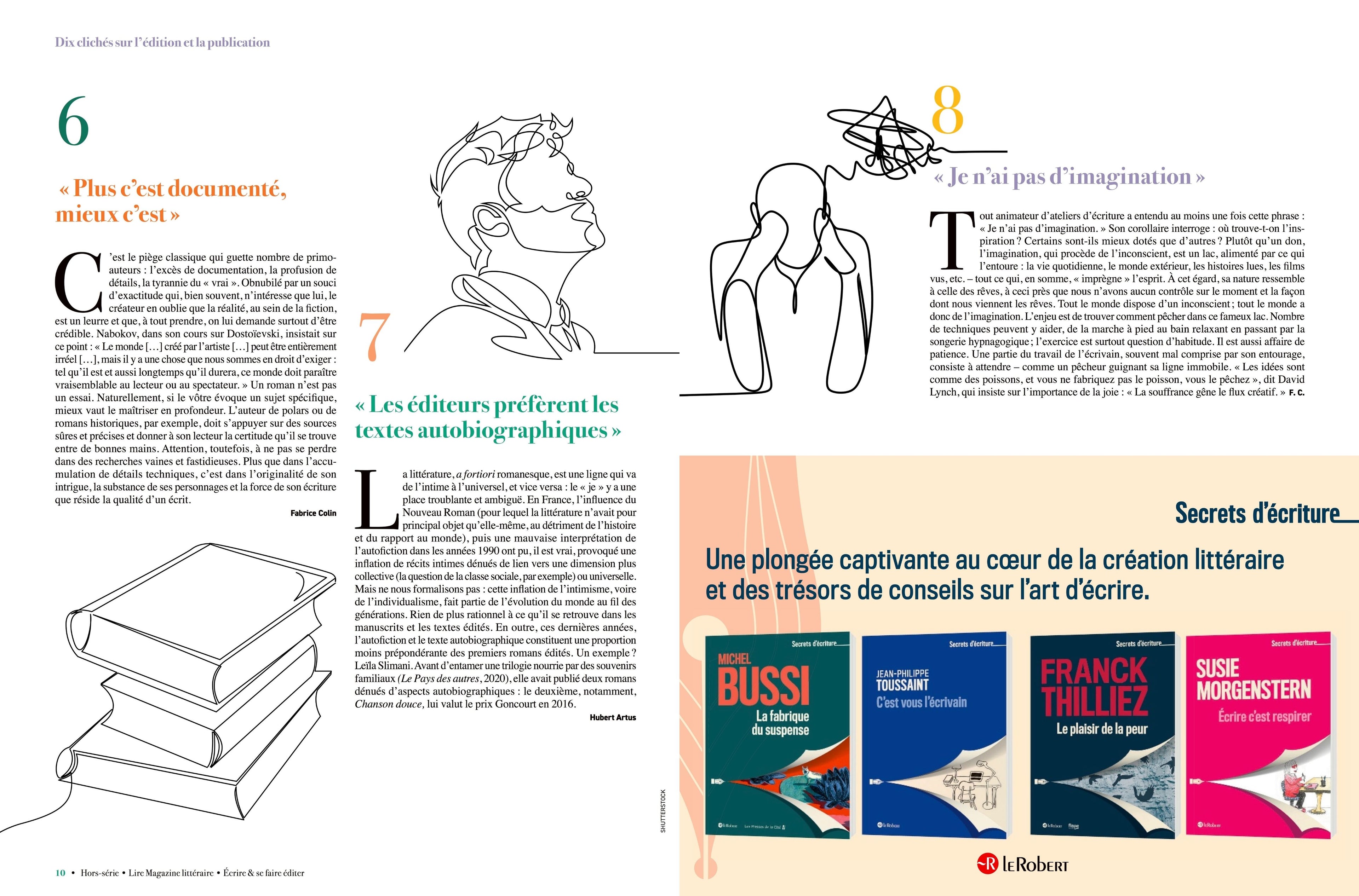 Hors-série Lire Magazine Littéraire - Écrire et se faire éditer