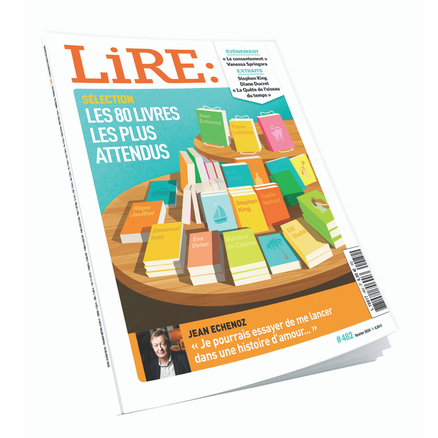 Lire n°482 - Sélection, les 80 livres les plus attendus - février 2020.