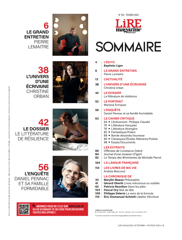 Lire Magazine littéraire n°515 - Résilience : les livres qui nous font (vraiment) du bien - Février 2023