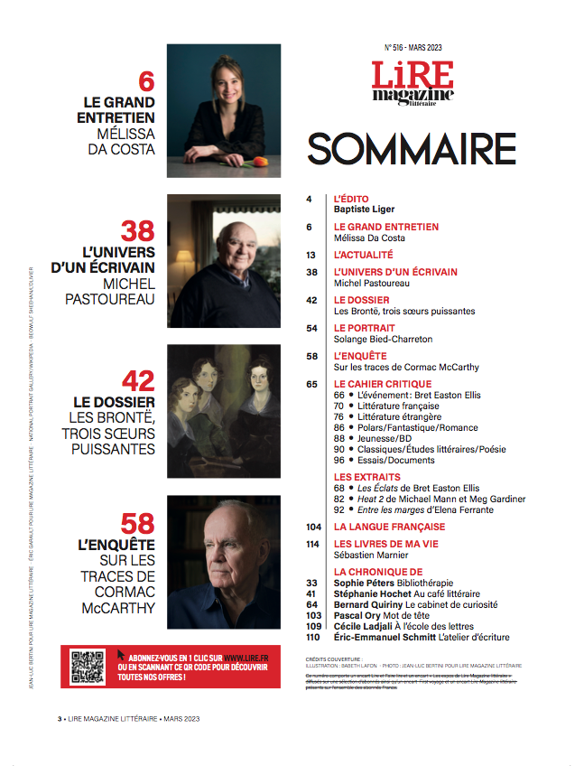 Lire Magazine littéraire n°516 - Emily, Charlotte & Anne Brontë : Trois sœurs puissantes - Mars 2023