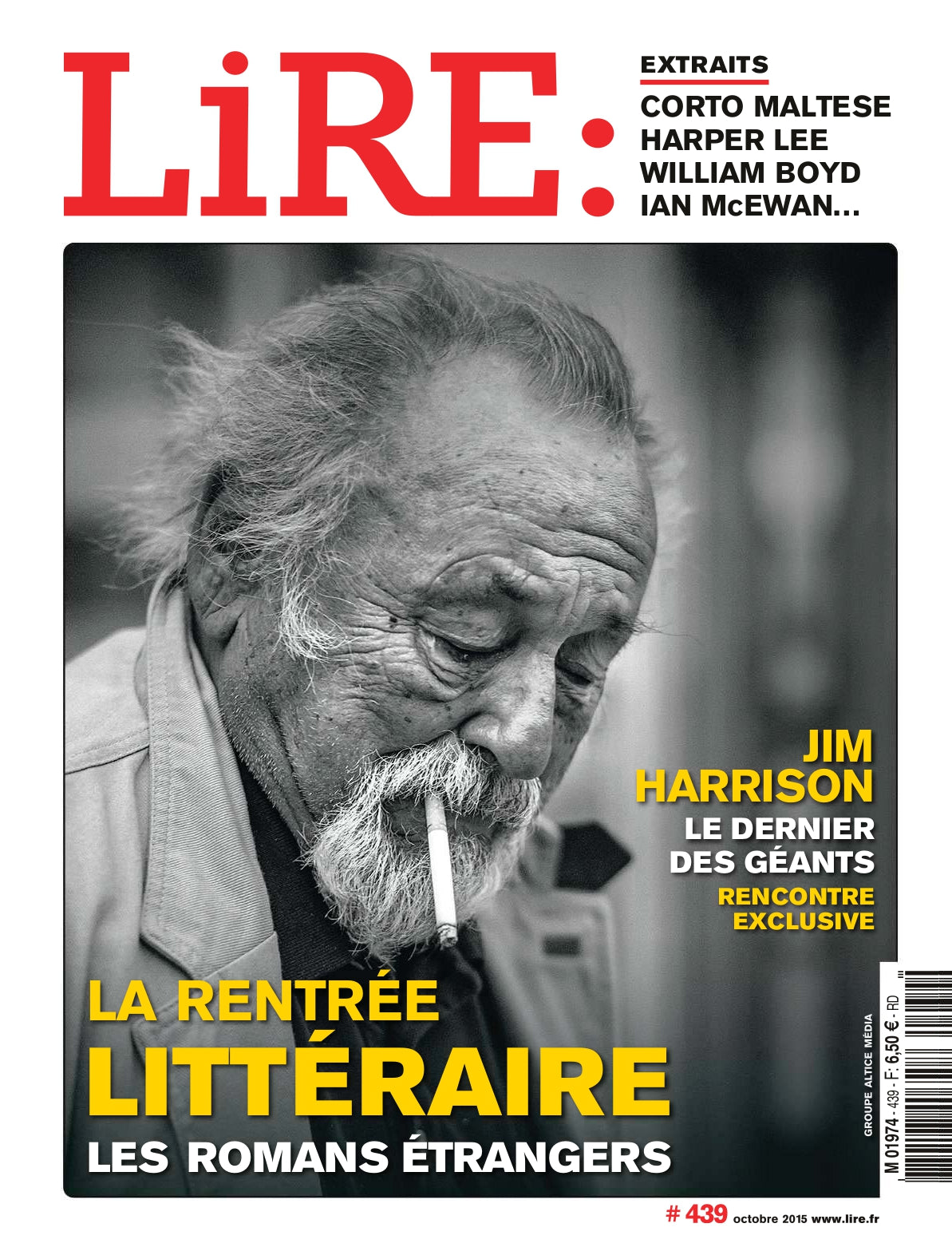 Lire n°439 - La rentrée littéraire, les romans étrangers - octobre 2015.