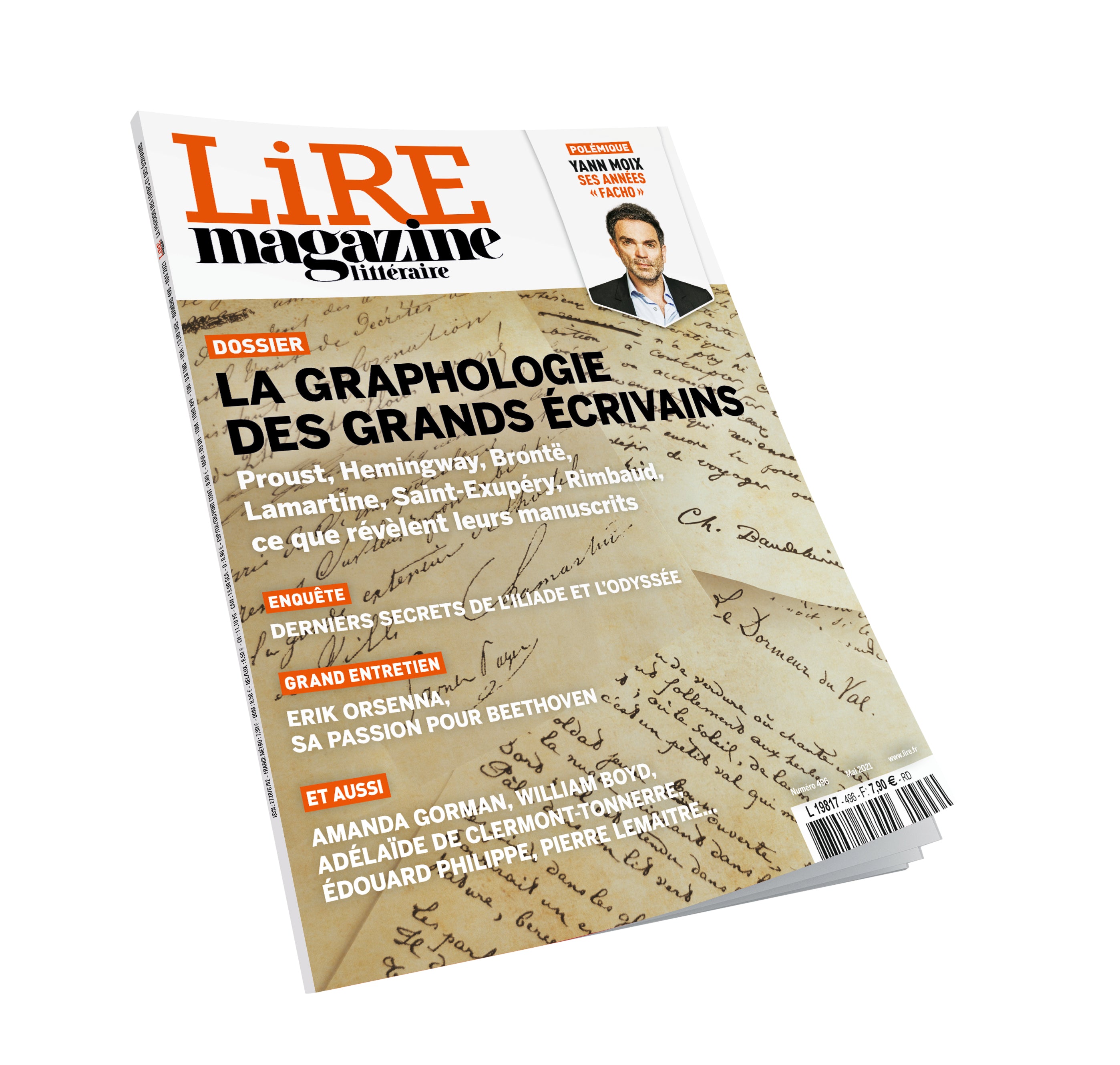 Lire Magazine Littéraire n°496 - La graphologie des grands écrivains - mai 2021
