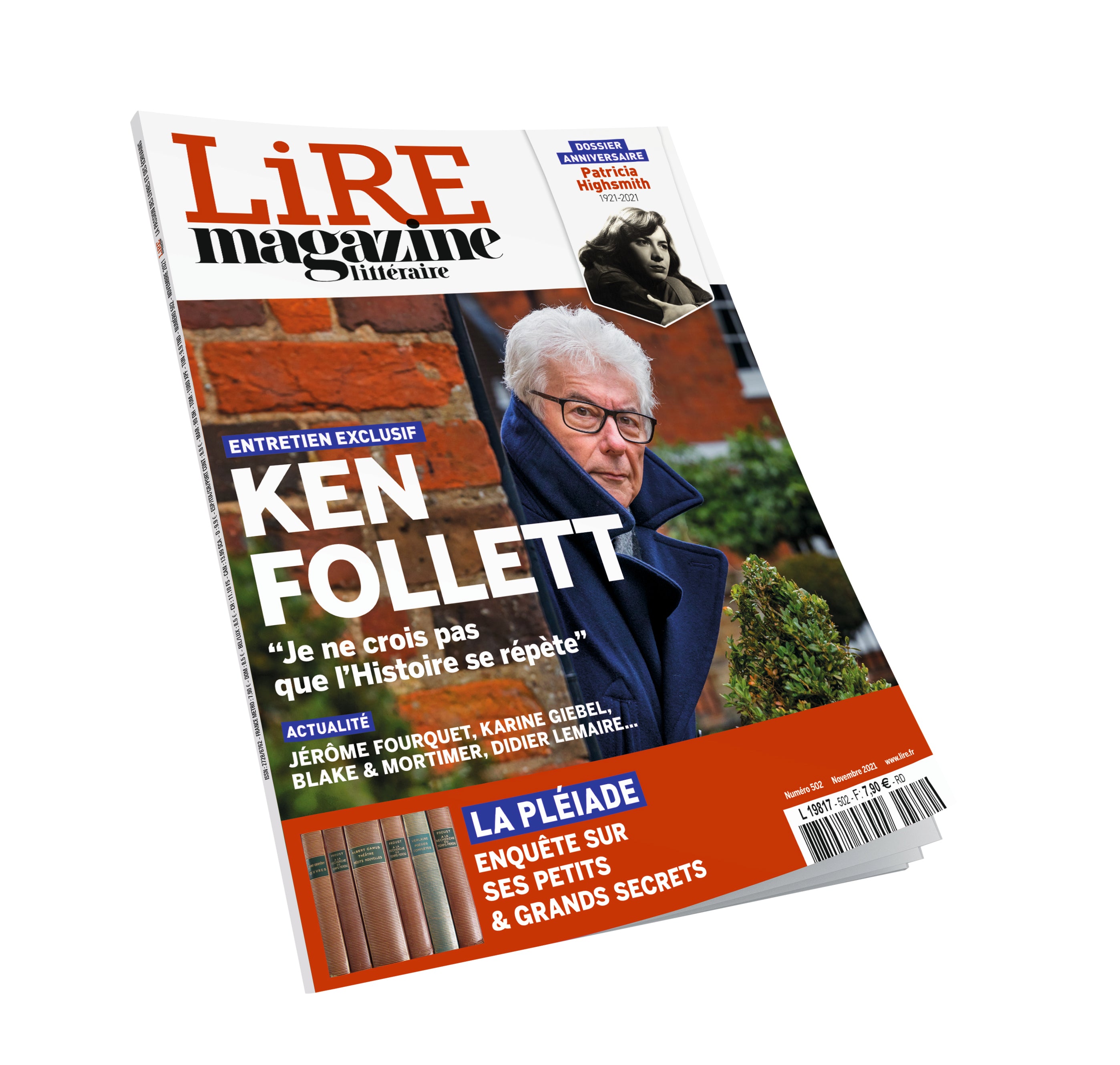 Lire Magazine littéraire n°502 - Ken Follett & La Pléiade - Novembre 2021