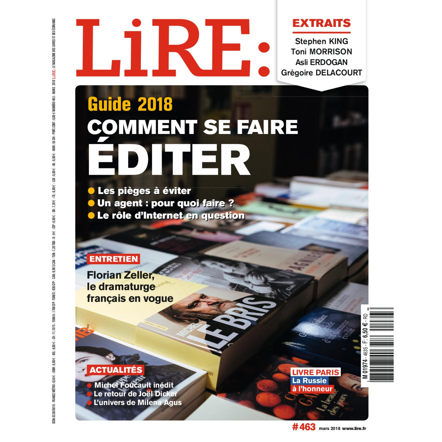 Lire n°463 - Comment se faire éditer ? - mars 2018.