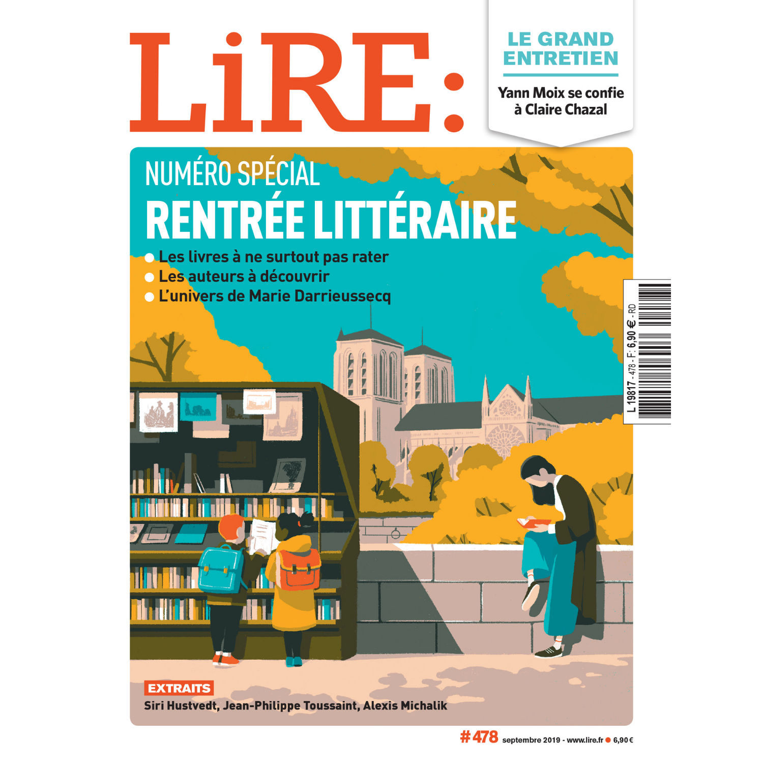 Lire n°478 - Spécial rentrée littéraire - septembre 2019.