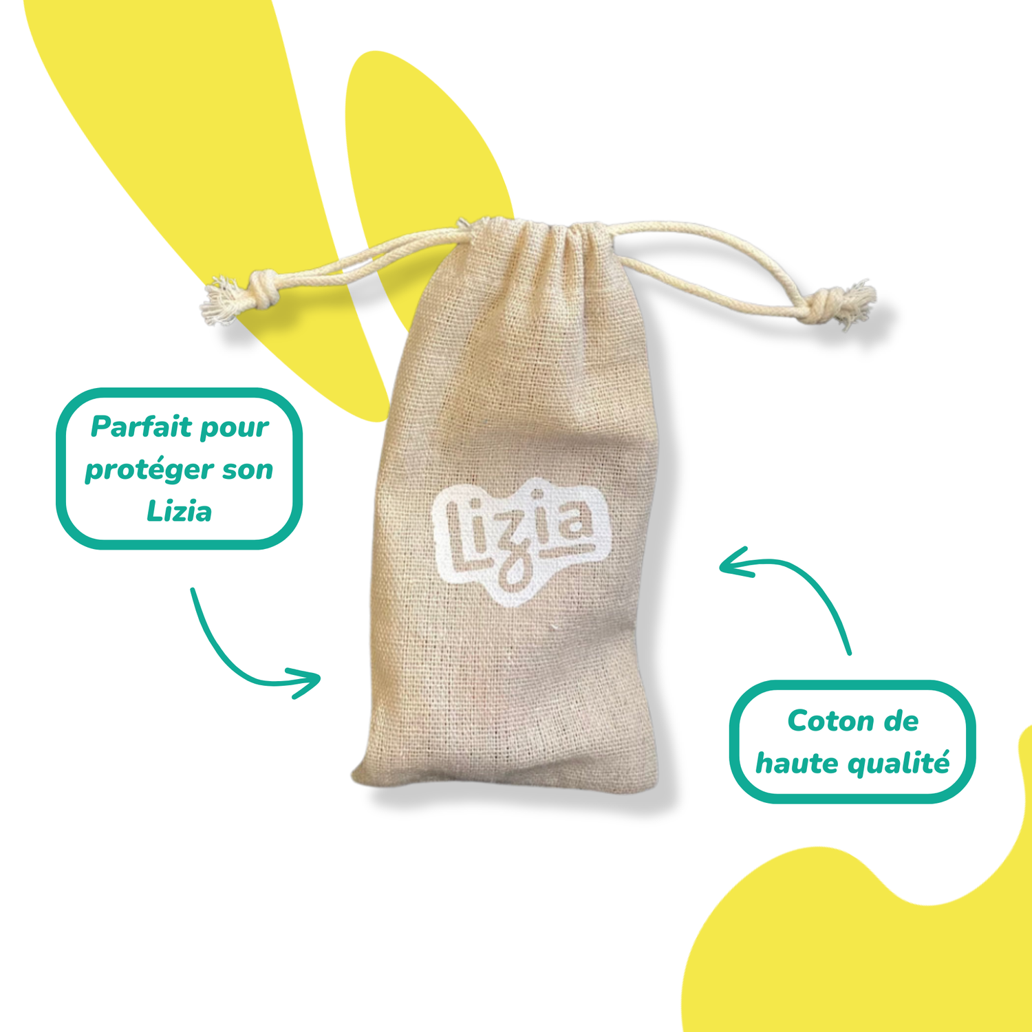La poche de protection de votre Lizia, la lampe de lecture 3 -en-1