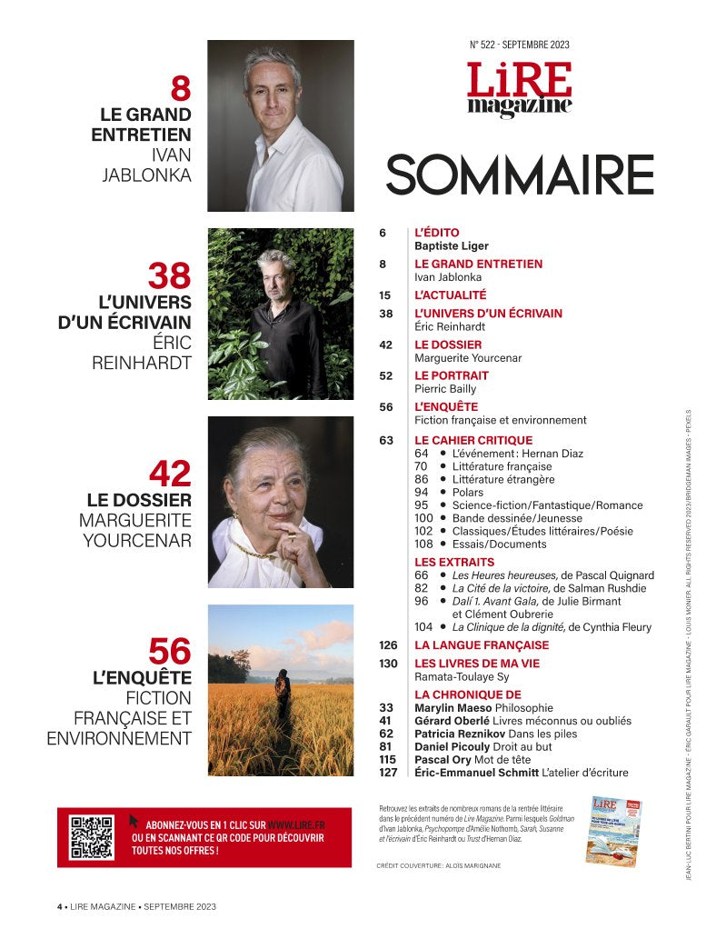 Rentrée littéraire Lire Magazine