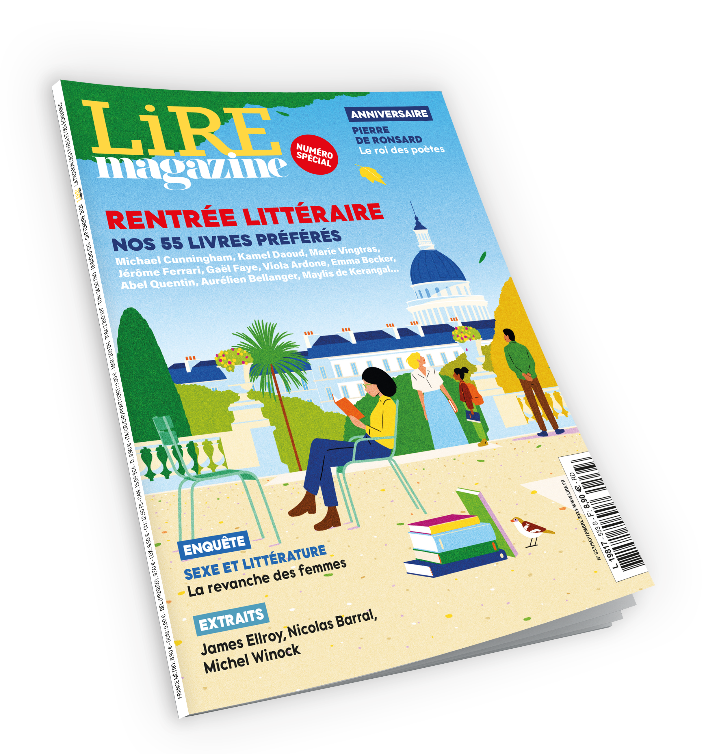 Lire Magazine n°533  - Spécial rentrée littéraire : nos 55 livres préférés - septembre 2024