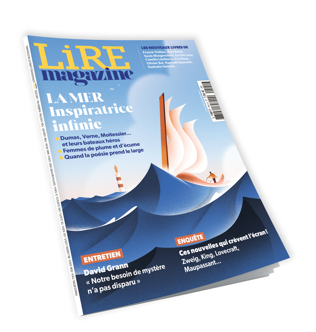 Lire Magazine n°541 - La mer inspiratrice infinie - juin 2025
