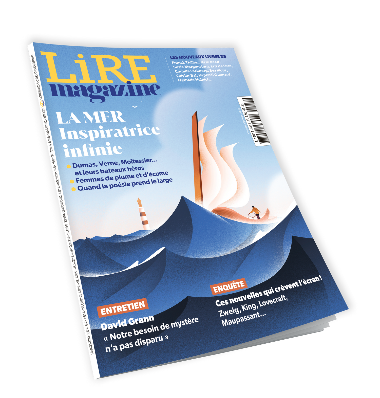 Lire Magazine n°541 - La mer inspiratrice infinie - juin 2025