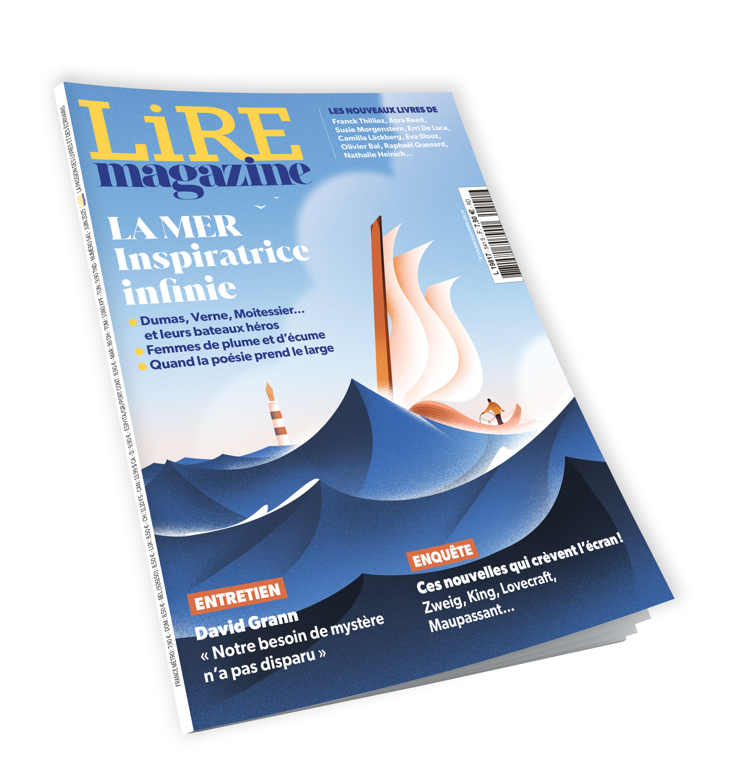 Lire Magazine n°541 - La mer inspiratrice infinie - juin 2025