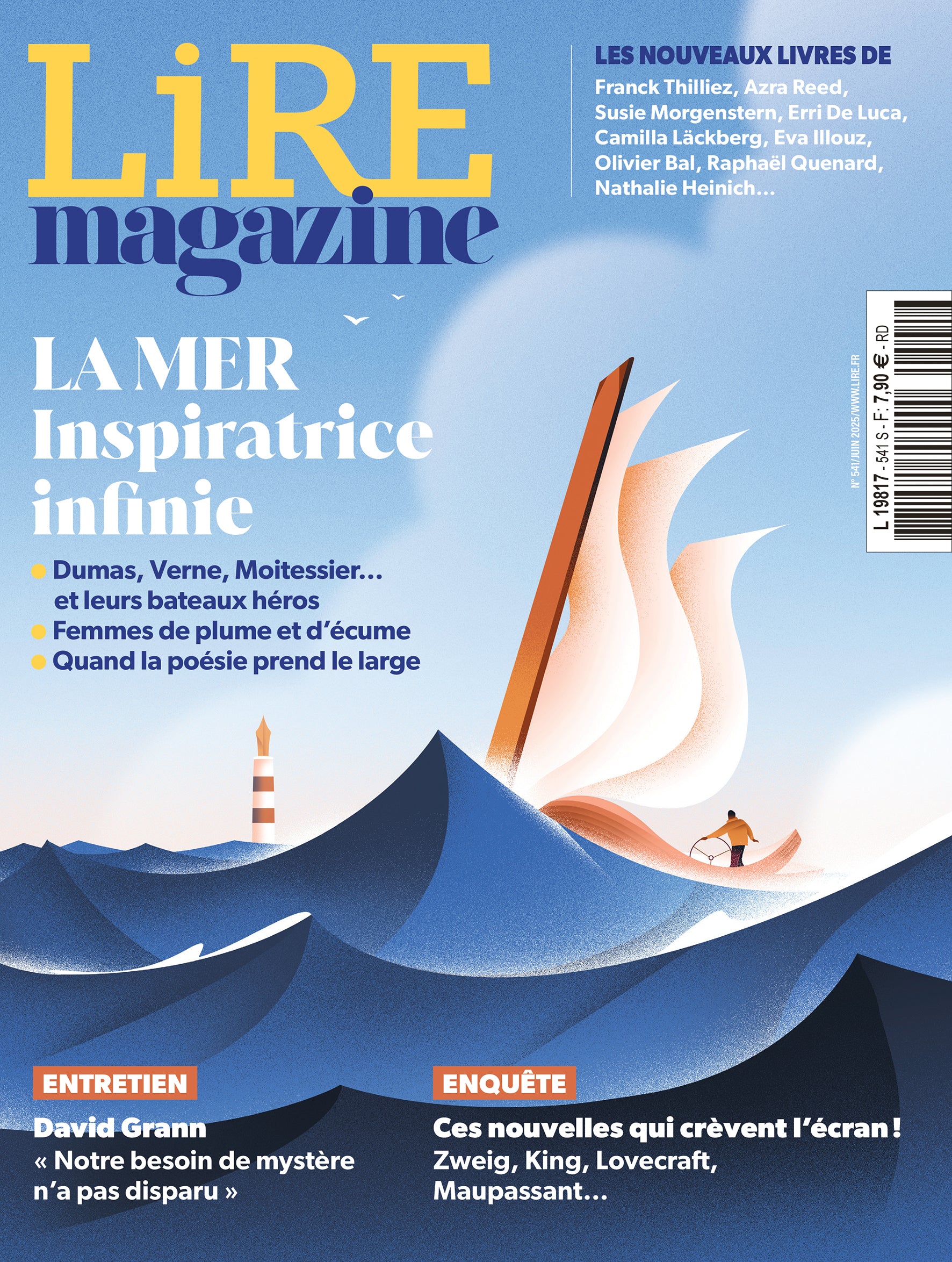 Lire Magazine n°541 - La mer inspiratrice infinie - juin 2025