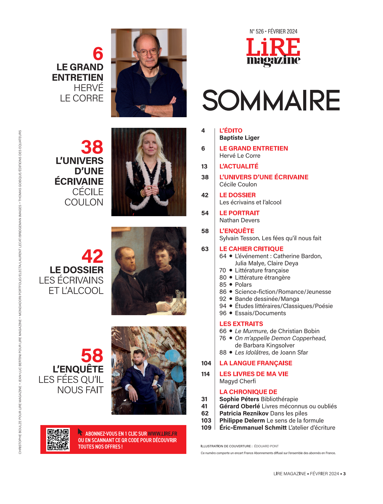 Lire Magazine n°526 - Les écrivains et l&