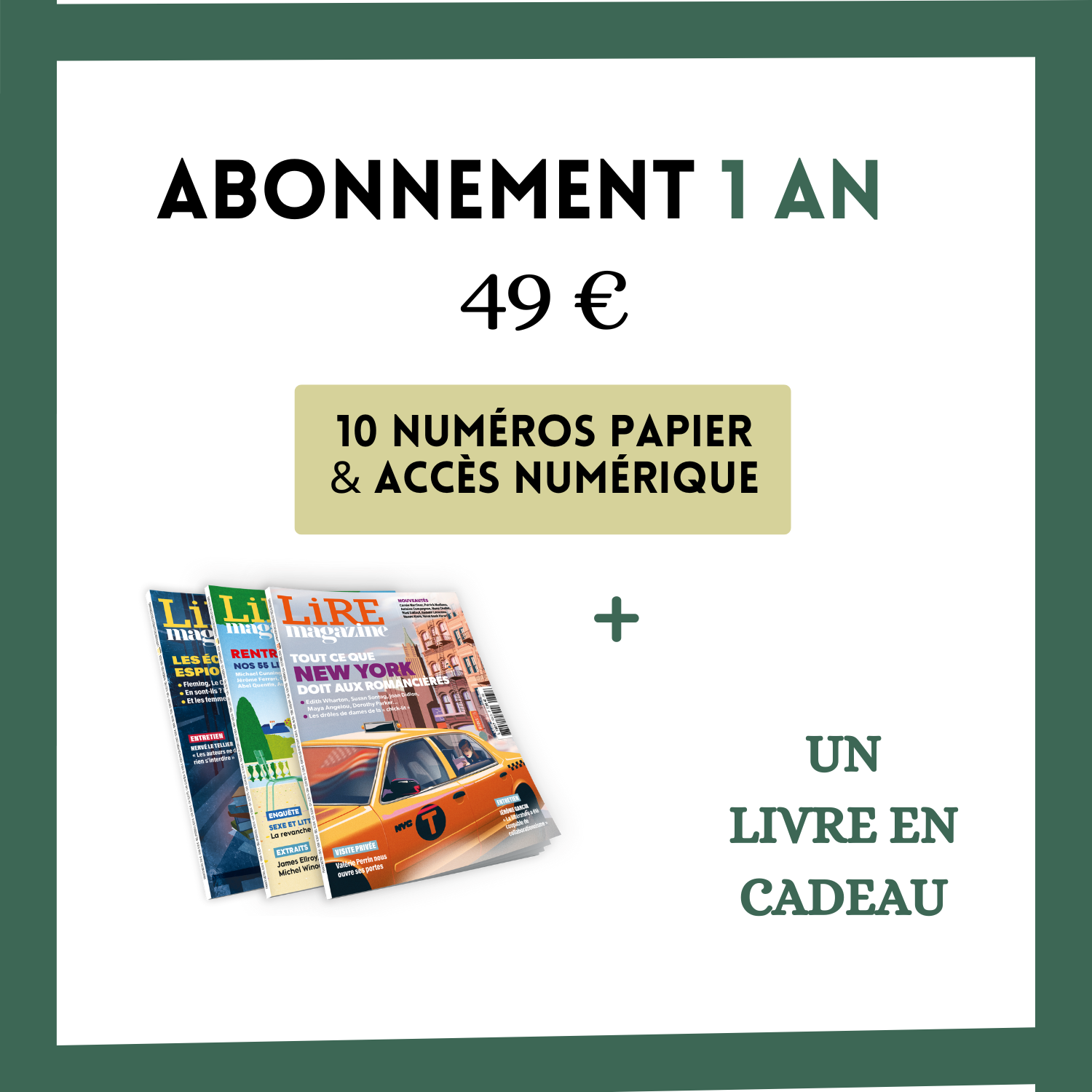 Abonnement 1 an + Un livre  qui fait l&