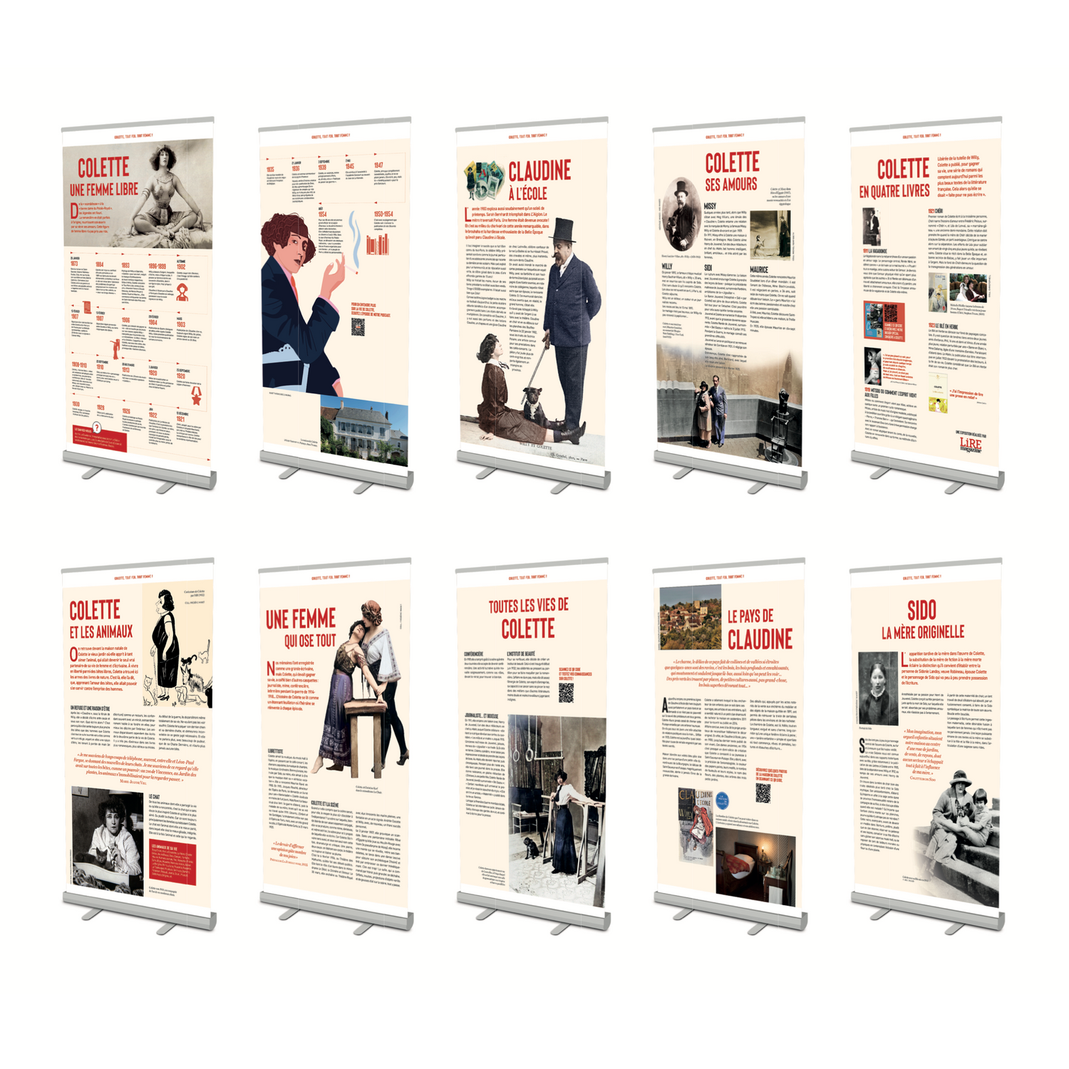 Exposition - Colette, tout feu, tout femme ! - Format Kakémonos