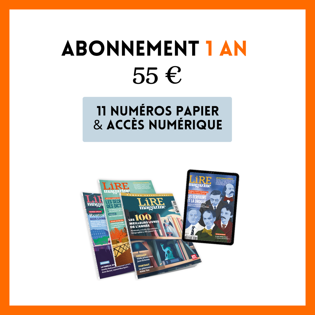Abonnement 1 an - 11 numéros