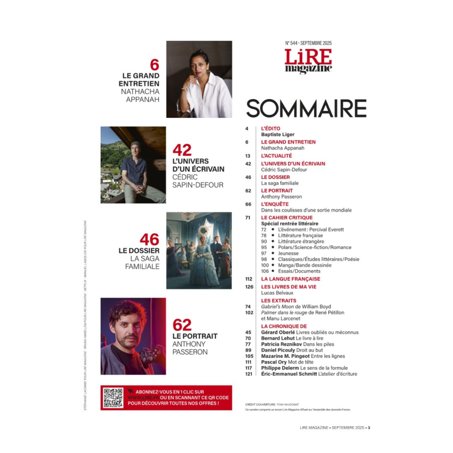 Lire Magazine n°544 - Rentrée littéraire : nos livres préférés !