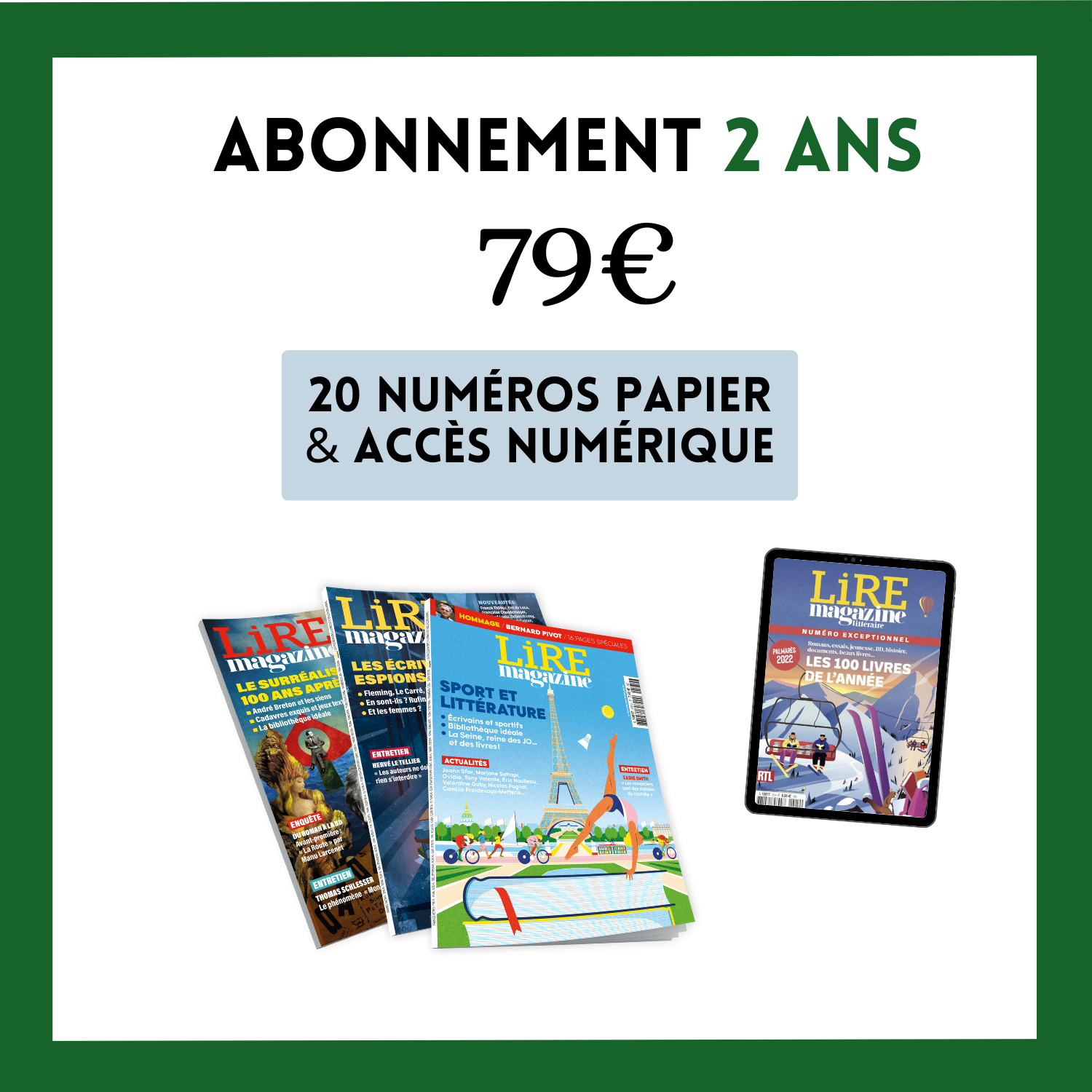 Abonnement 2 ans - 20 numéros