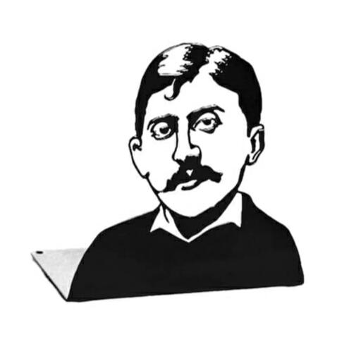 Serre-livre en métal Marcel Proust