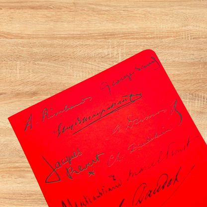 Le carnet Signatures des grands écrivains