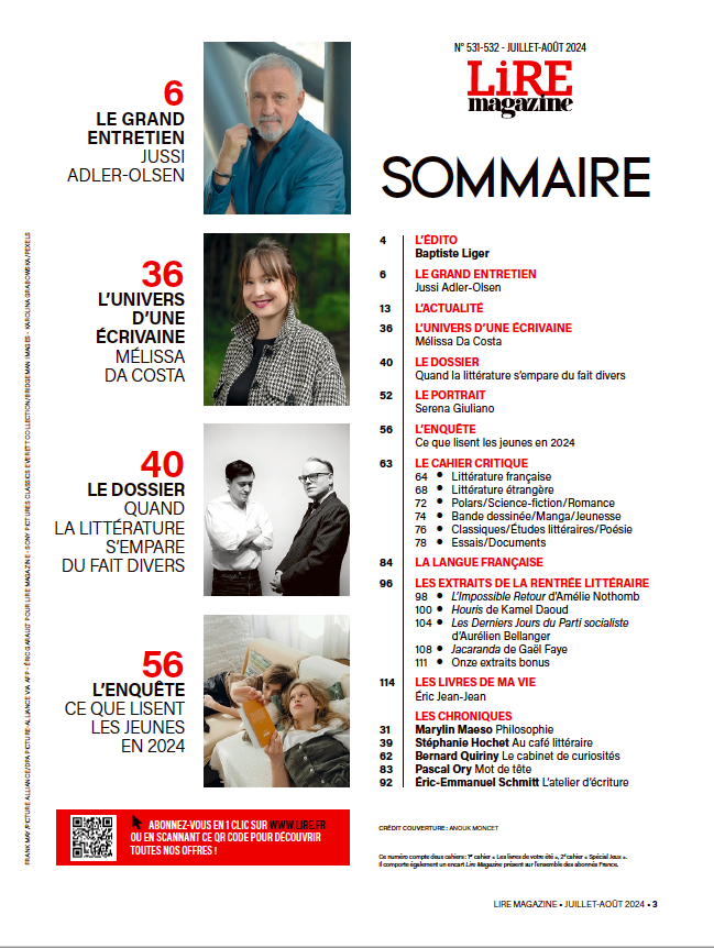 Lire Magazine n°531 / 532 - Les livres de votre été + 32 pages de jeux langue française &amp; littérature