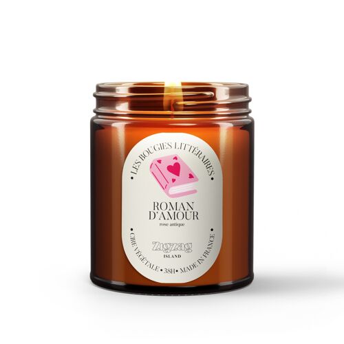 Bougie littéraire végétale - Roman d&