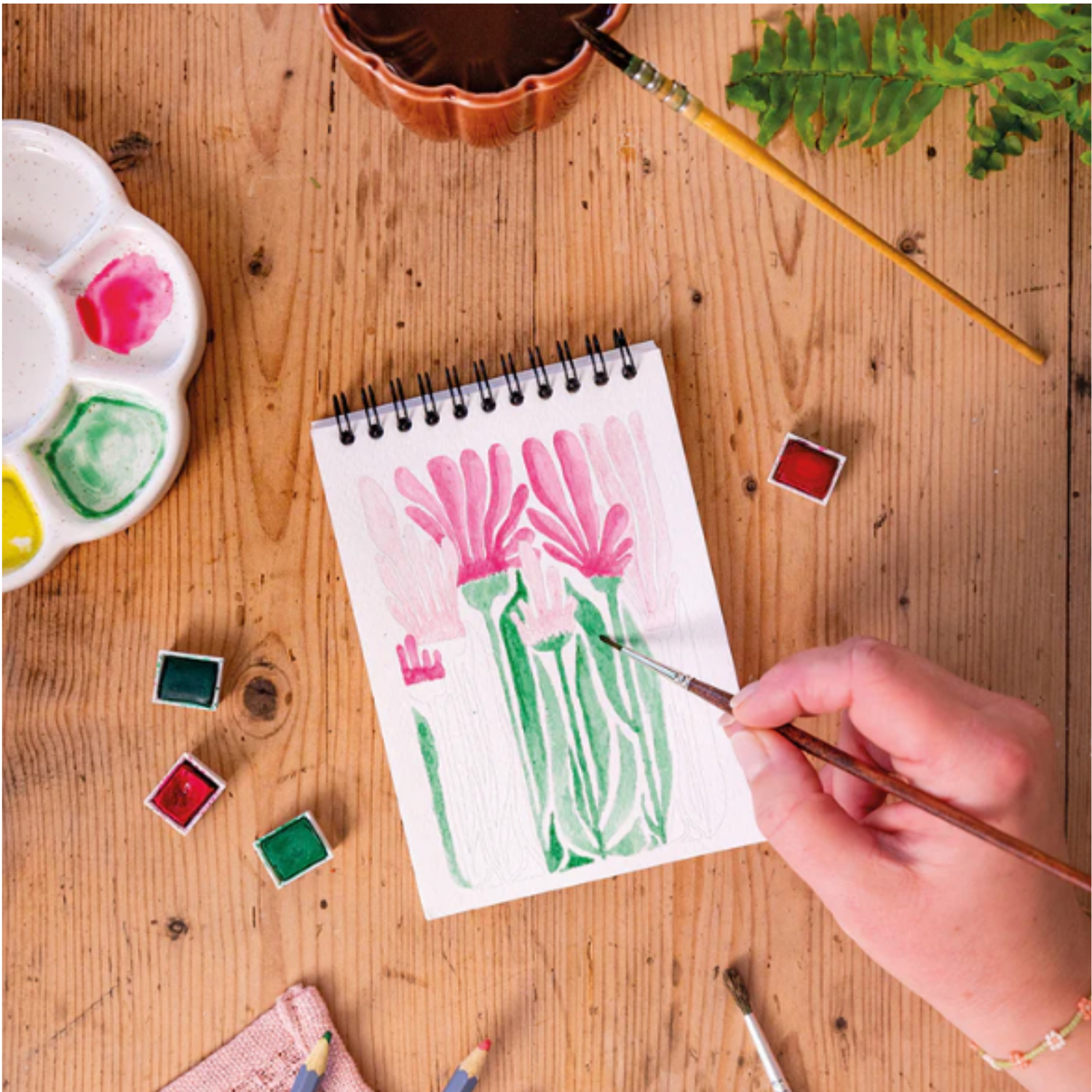 Carnet de coloriage  Floral - Format A6