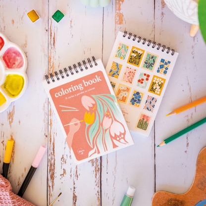 Carnet de coloriage  Floral - Format A6