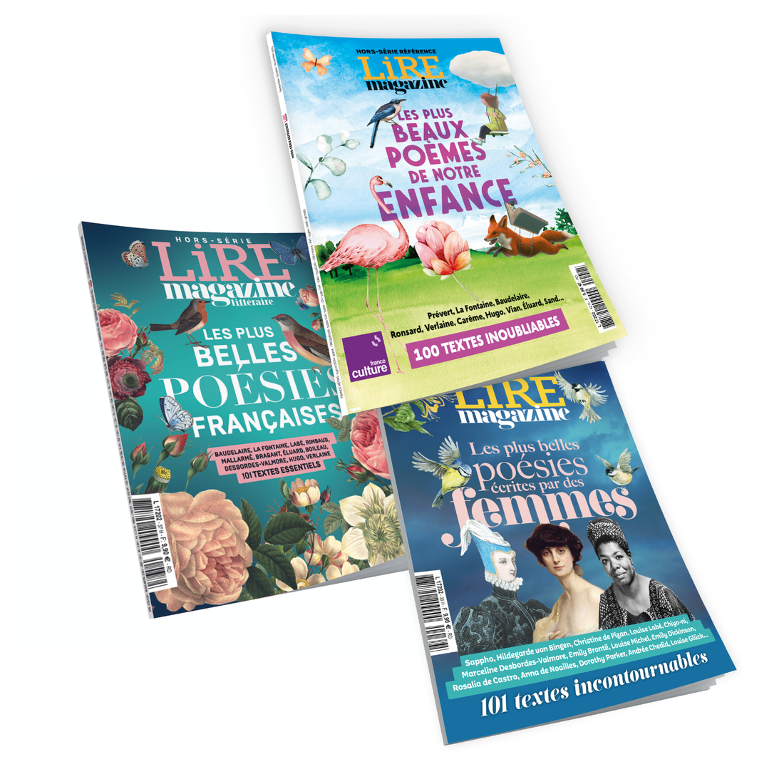 Le pack poésie - Les trois hors-séries dédiés à la poésie