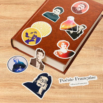 Le pack de 12 stickers littéraires