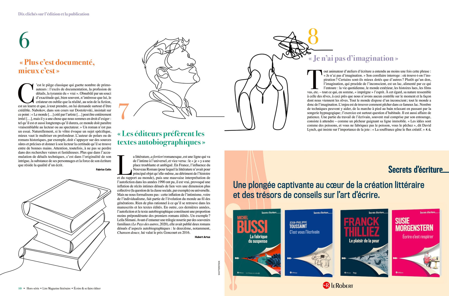 Hors-série Lire Magazine Littéraire - Écrire et se faire éditer