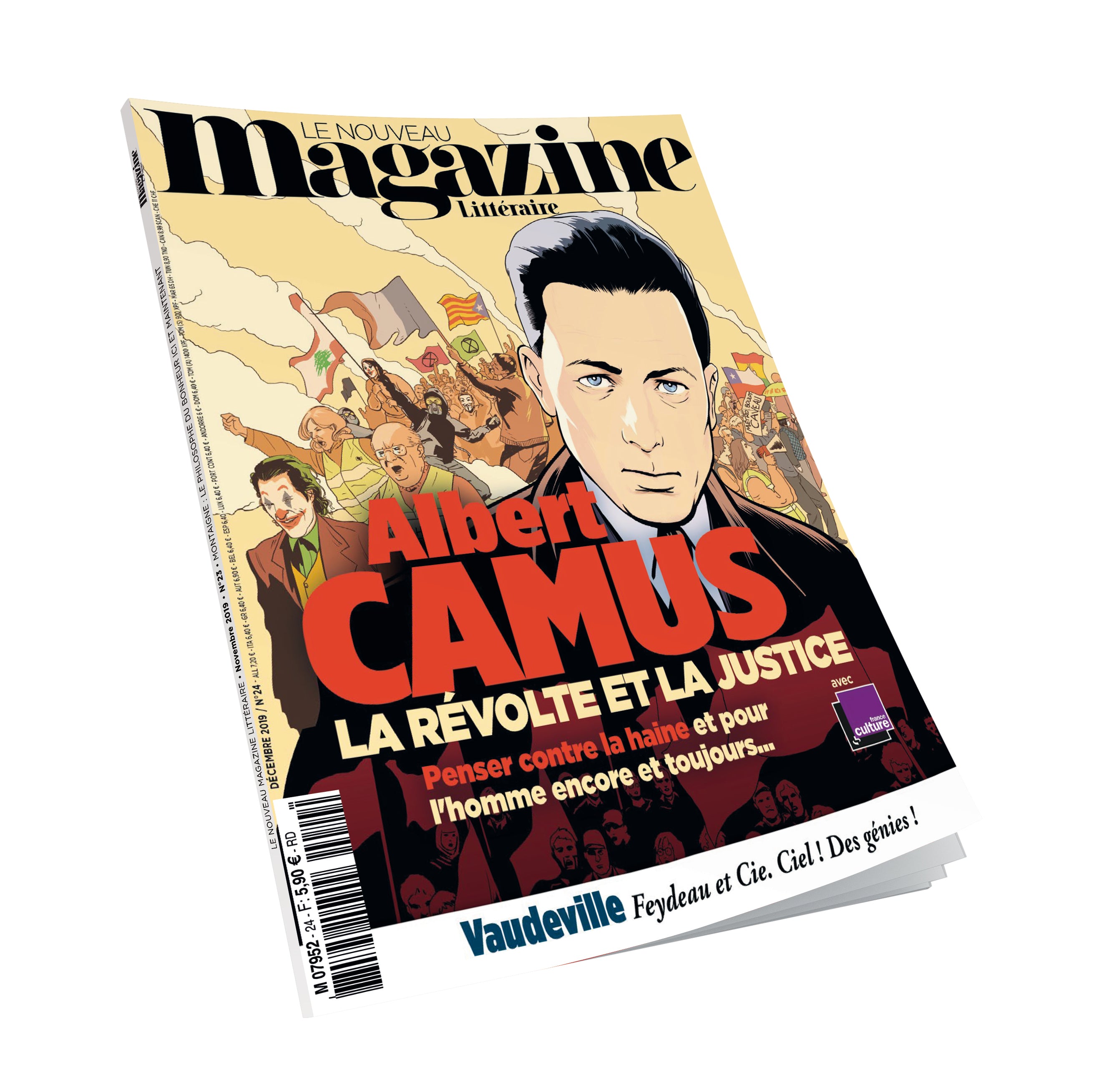 Nouveau Magazine Littéraire n°24 - Albert Camus, la révolte et la justice - novembre 2019.