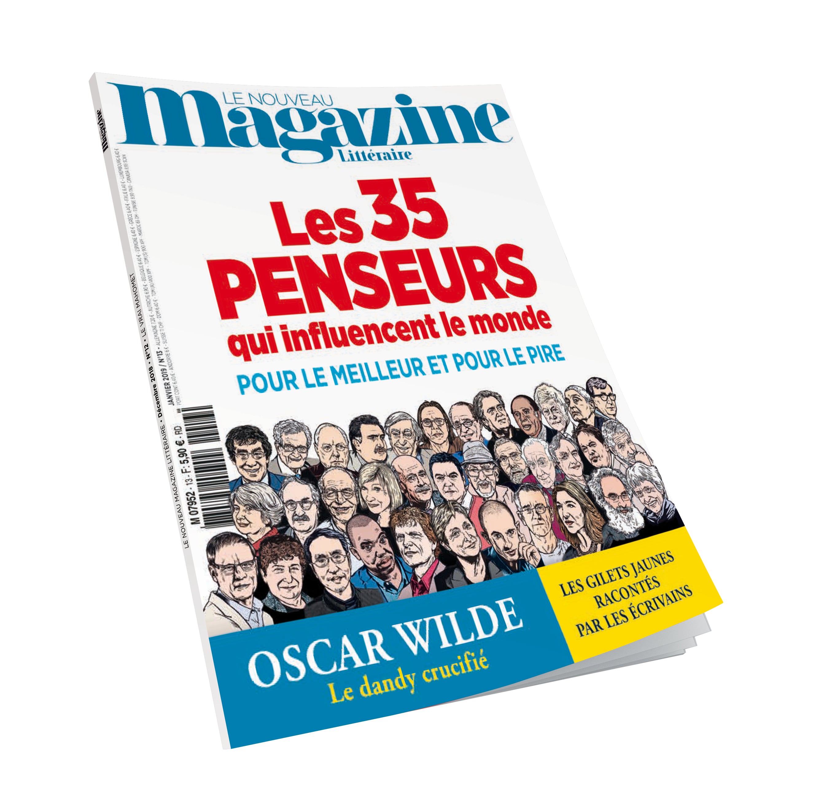 Nouveau Magazine Littéraire n°13 - Les 35 penseurs qui influencent le monde - décembre 2018.