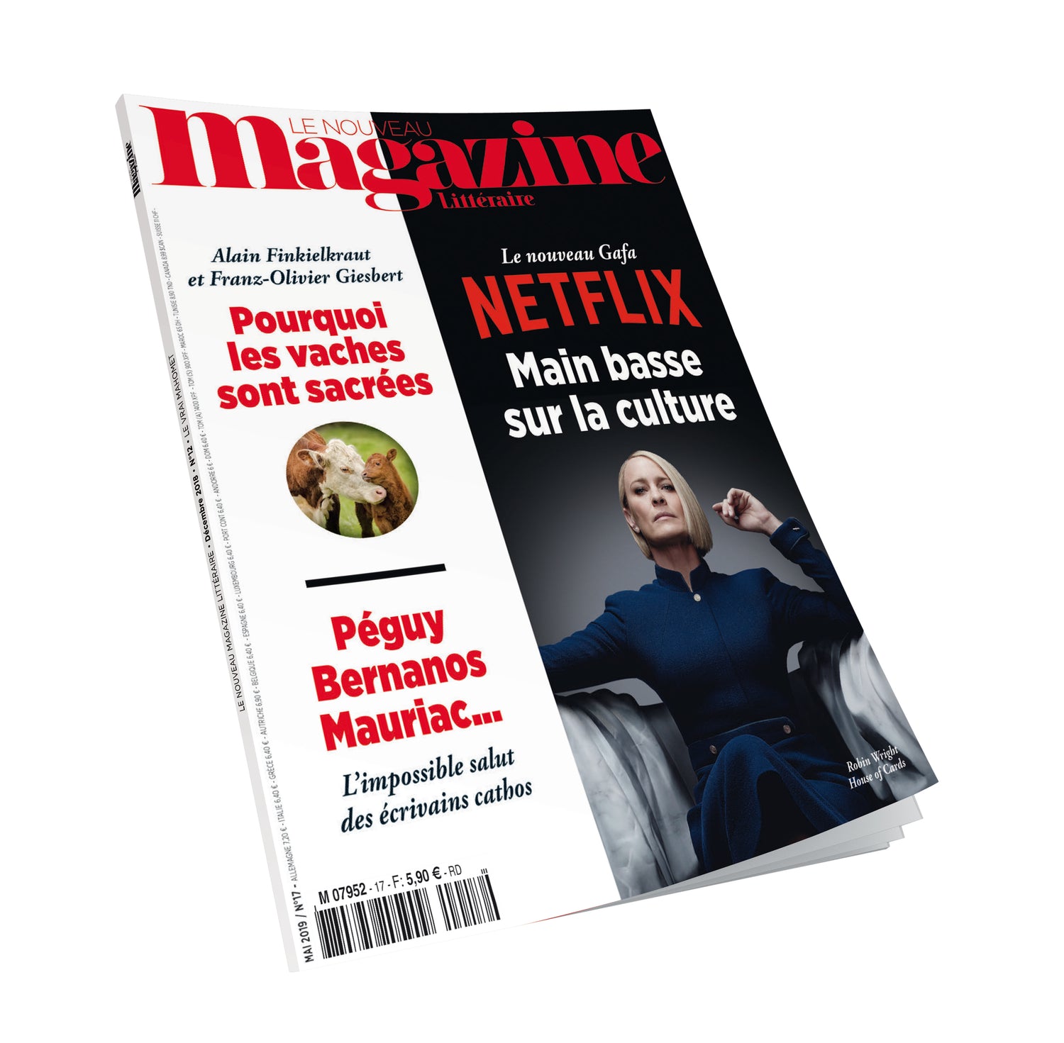 Nouveau Magazine Littéraire n°17 - Netflix, le nouveau Gafa, main basse sur la culture - avril 2019.