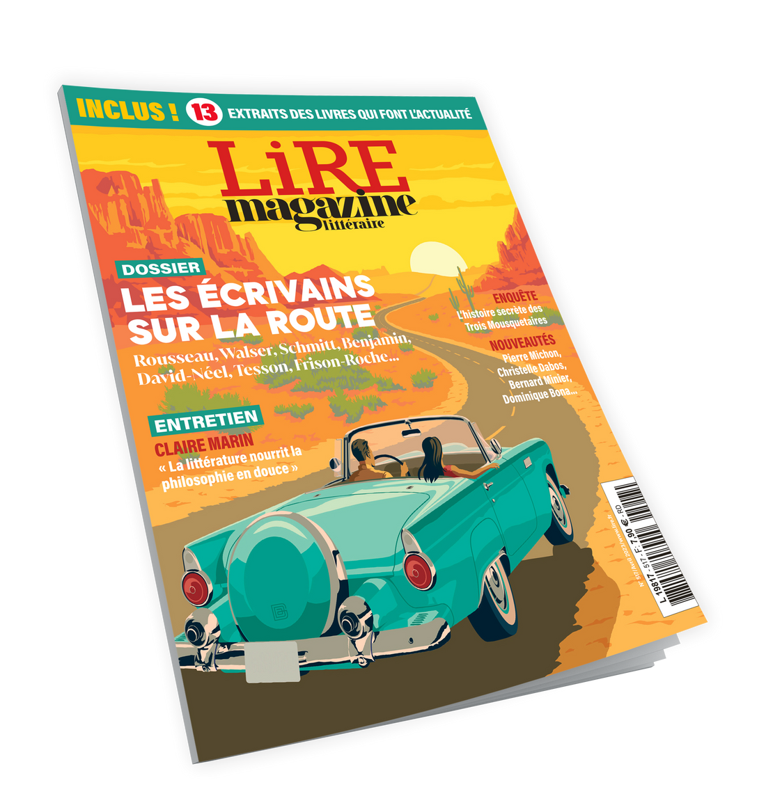 Lire Magazine littéraire n°517 - Les écrivains sur la route - Avril 2023