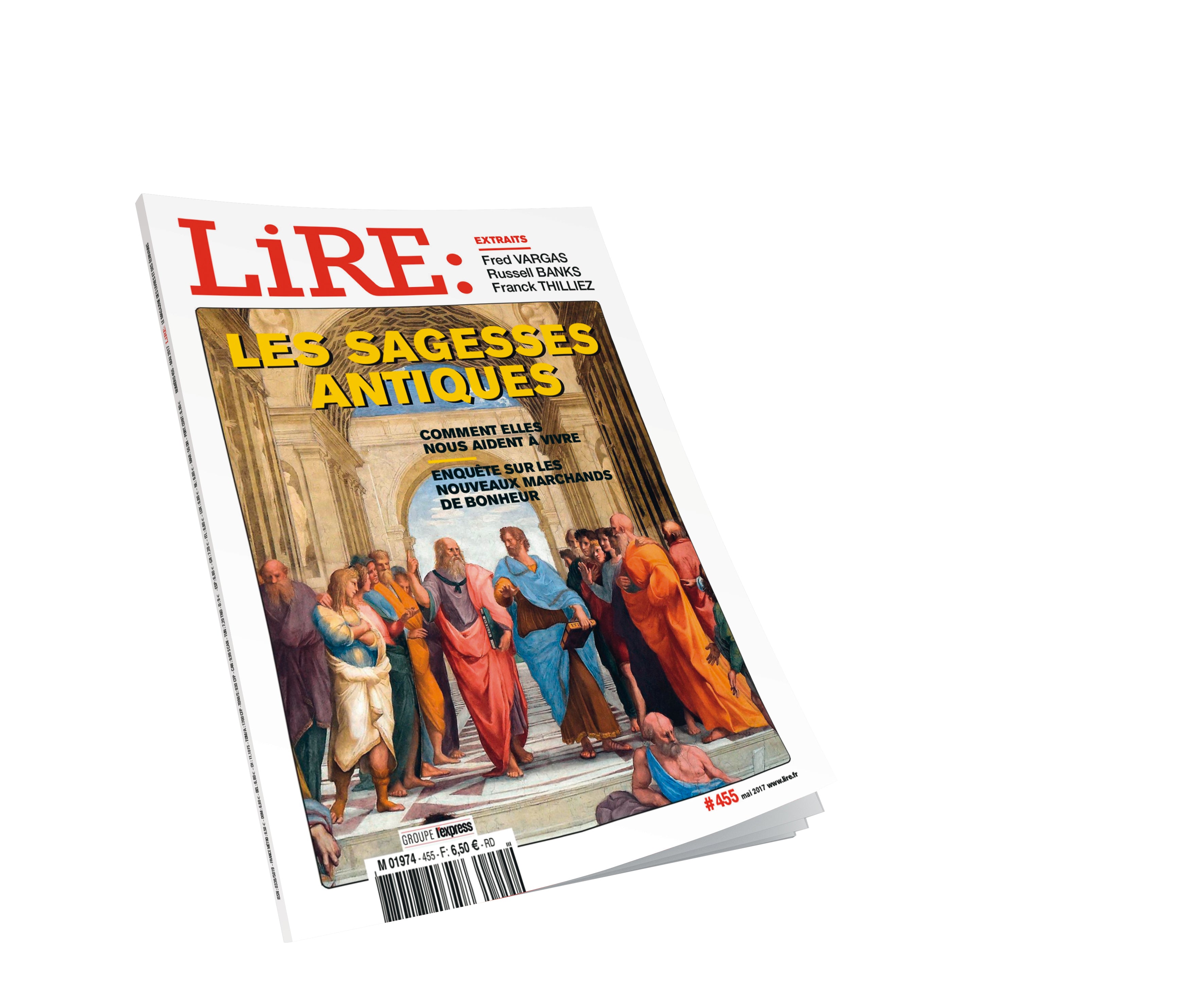 Lire n°455 - Les sagesses antiques - mai 2017.
