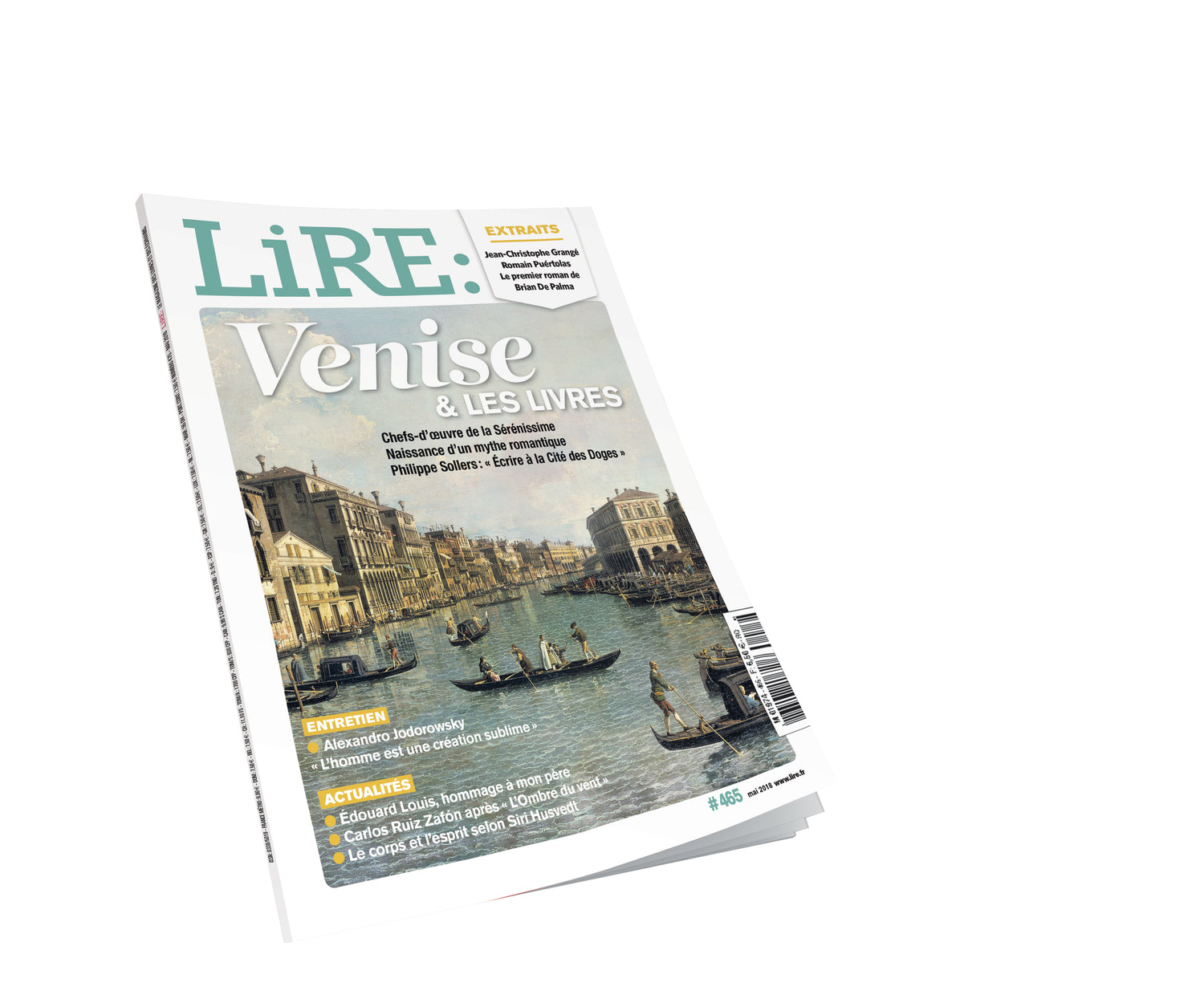 Lire n°465 - Venise &amp; les livres - mai 2018.