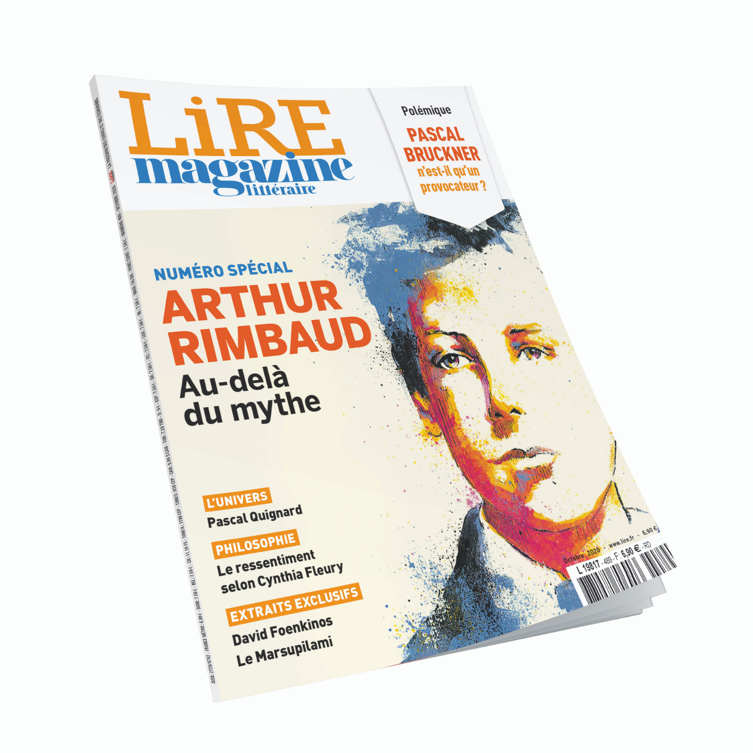 Lire Magazine Littéraire n°489 - Arthur Rimbaud, au-delà du mythe - octobre 2020.