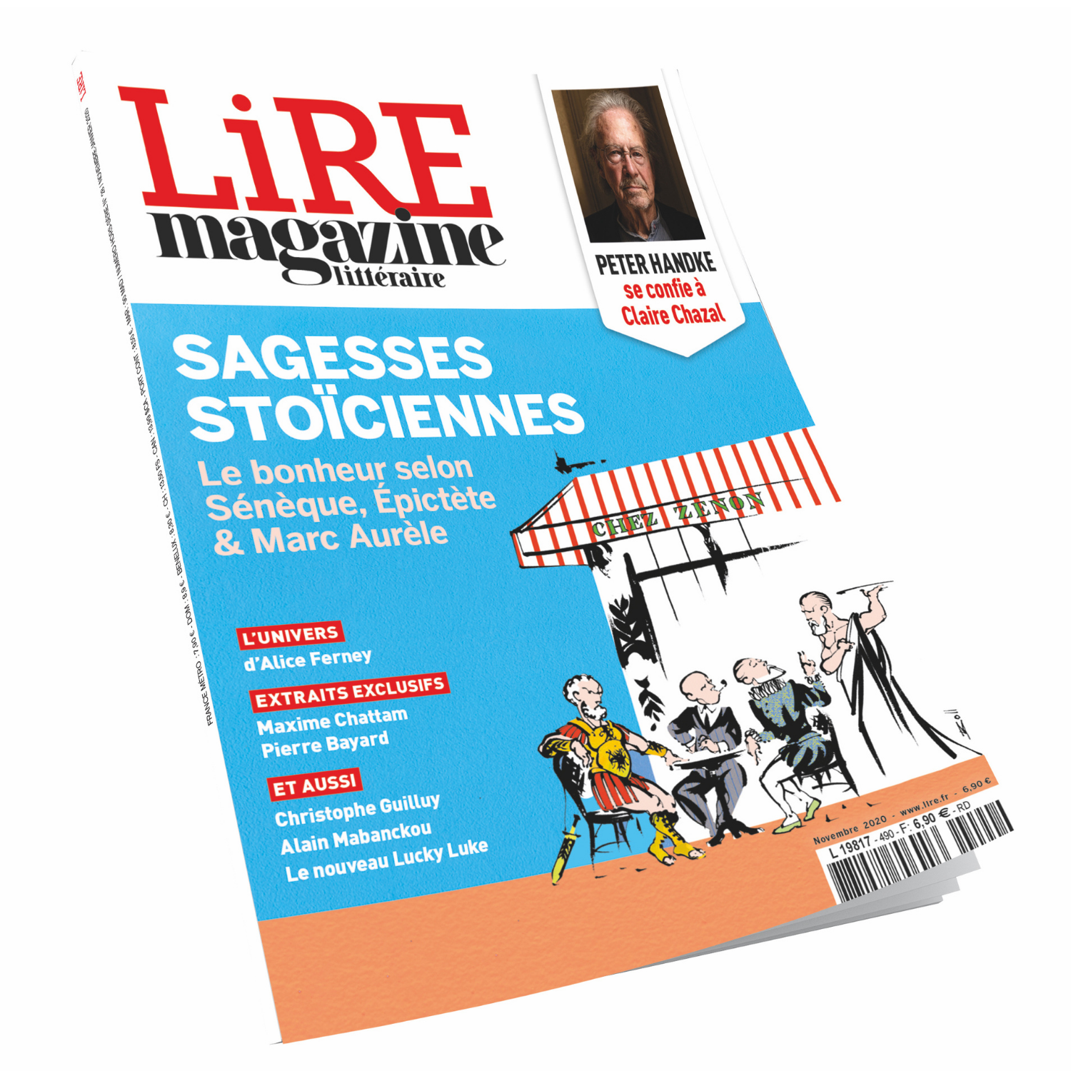 Lire Magazine Littéraire n°490 - Sagesses stoïciennes - novembre 2020.