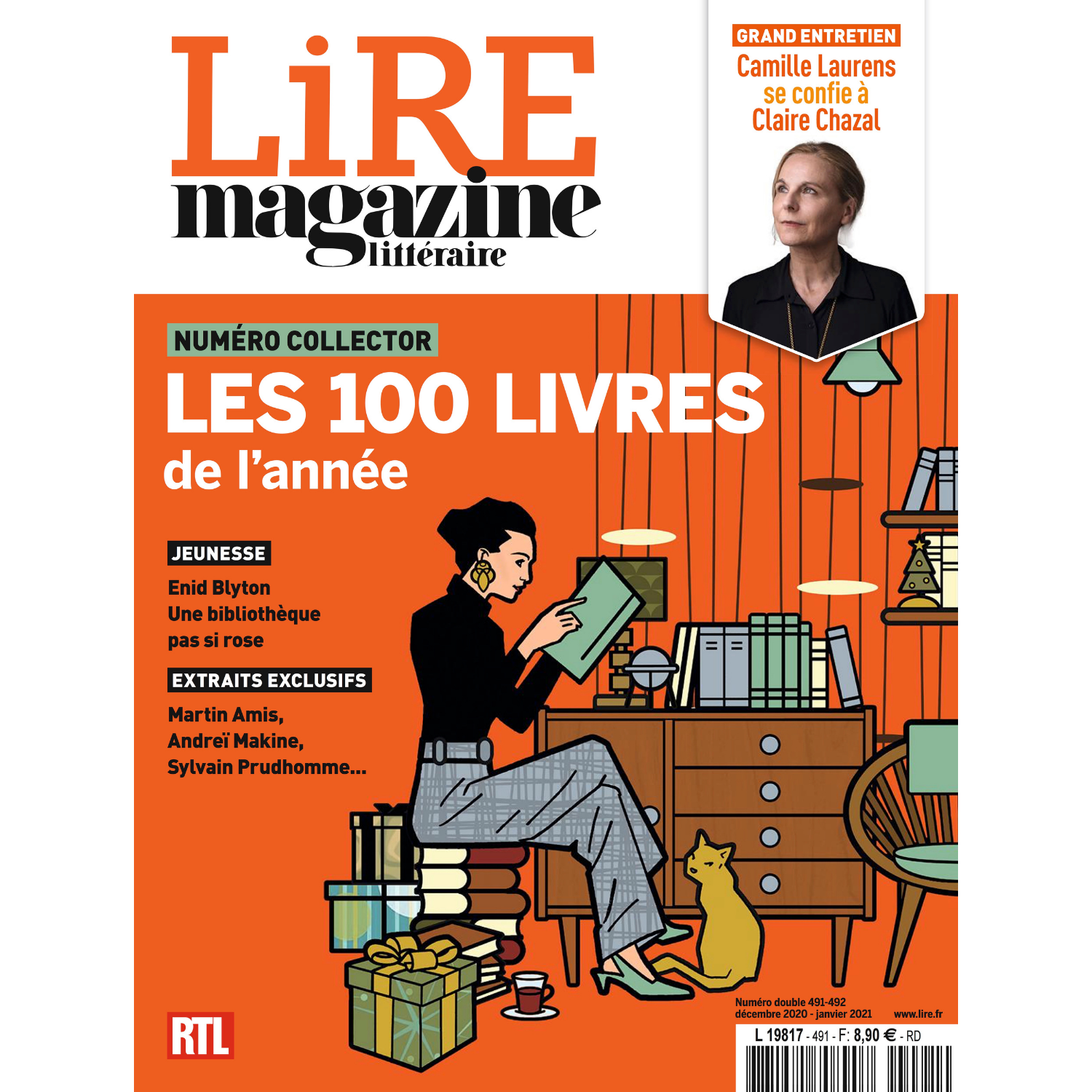 Lire Magazine Littéraire n°491 / 492 - Les 100 livres de l&