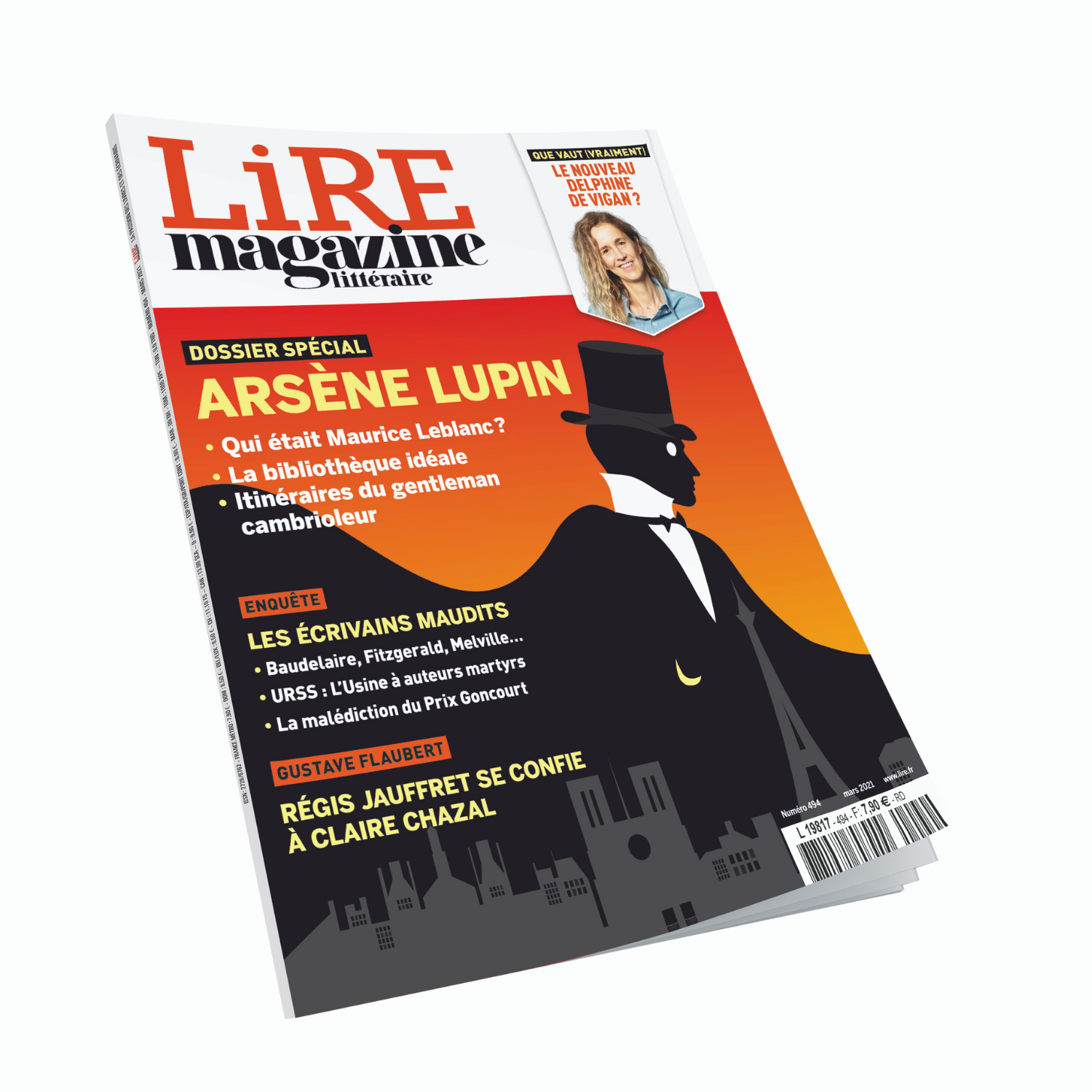 Lire Magazine Littéraire n°494 - Arsène Lupin - mars 2021.