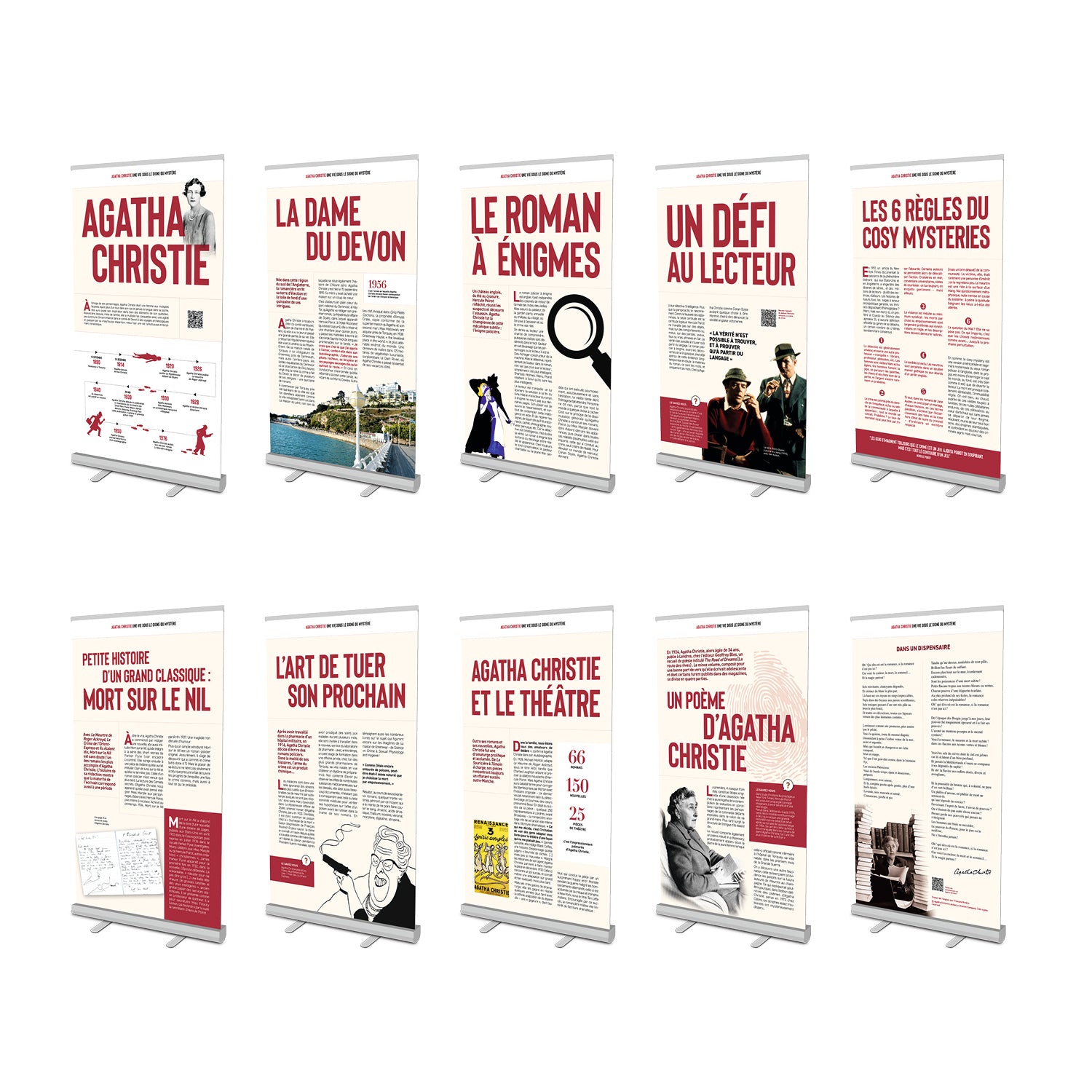 Exposition - Agatha Christie, un destin mystérieux - Format Kakémonos