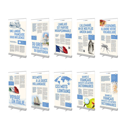 Exposition - Le Français, une langue sous influence - Format Kakémonos