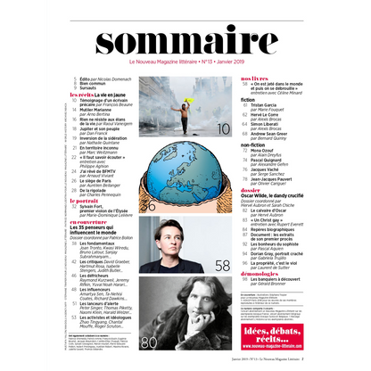 Nouveau Magazine Littéraire n°13 - Les 35 penseurs qui influencent le monde - décembre 2018.